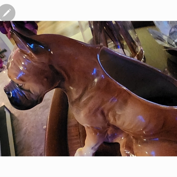 Vintage boxer Planter - Picture 3 of 5